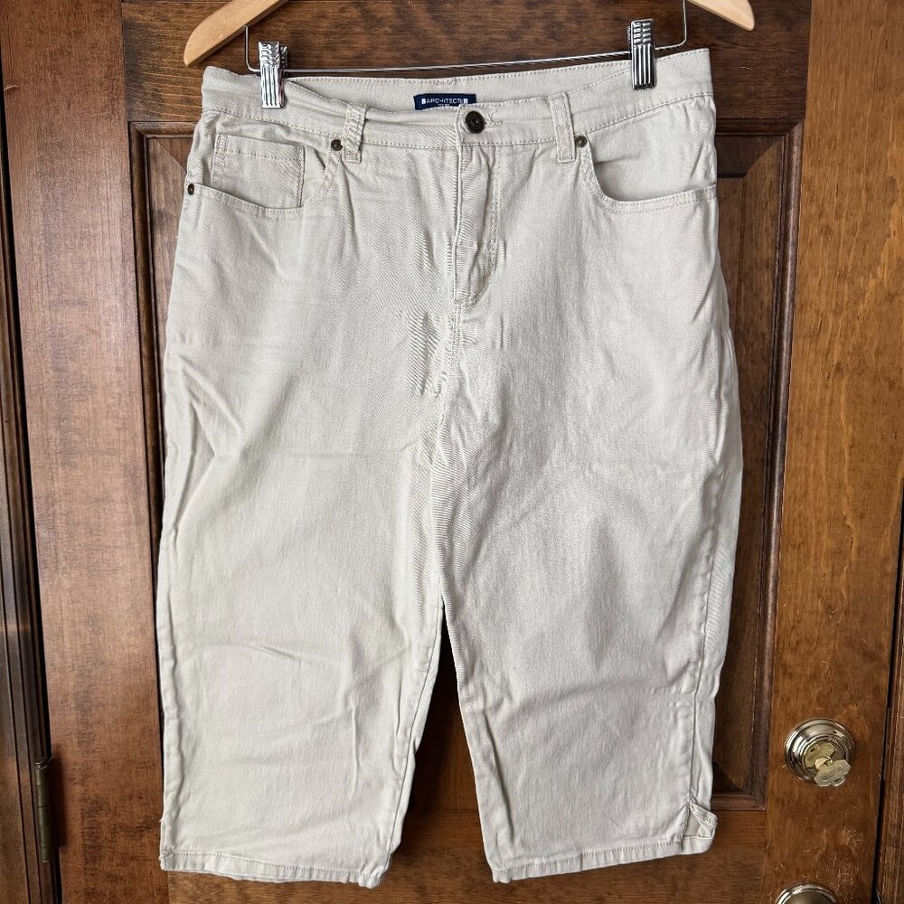 #2 Architect Petites Khaki 5-Pocket Capris Size 12P
